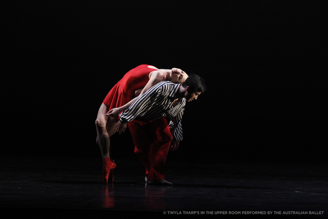 Ingrid Gow and Chengwu Guo in In  The Upper Room. The Australian Ballet 2015. Photo by Jeff Busby copy